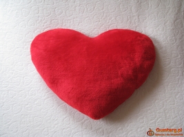 Poduszka – serce na Walentynki - pluszowa przytulanka 60 x 45 cm