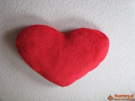 Poduszka – serce na Walentynki - pluszowa przytulanka 60 x 45 cm