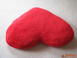 Poduszka – serce na Walentynki - pluszowa przytulanka 60 x 45 cm