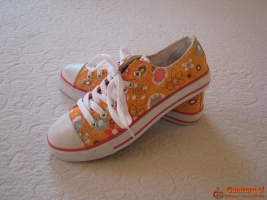 Tenisówki, półtrampki, trampki z motywem kwiatowym Viva rozm. 40