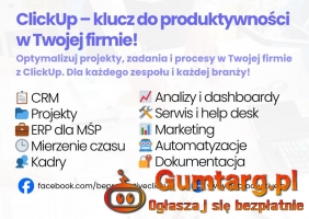 Konsultant ClickUp wdrożenie CRM i zarządzanie projektami