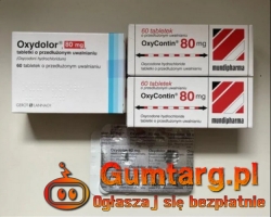 Sprzedam MST Continus, Oxycontin, Tramal, Buprenorfina, Durogesic, Xa