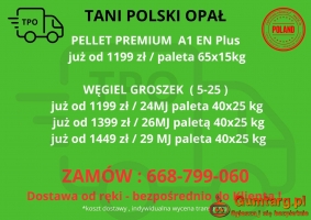 Pellet, groszek węgiel dostawa Małopolska