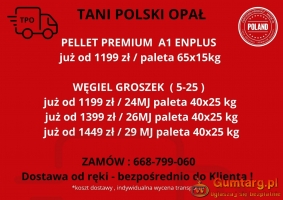 Pellet, groszek węgiel dostawa Małopolska