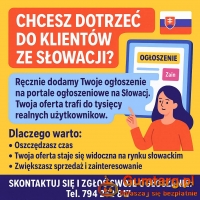 dodawanie ogłoszeń Słowacja - publikacja ogłoszeń Słowacja