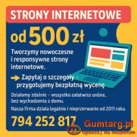 Profesjonalna strona www już od 500 zł - idealna dla firm i osób prywa